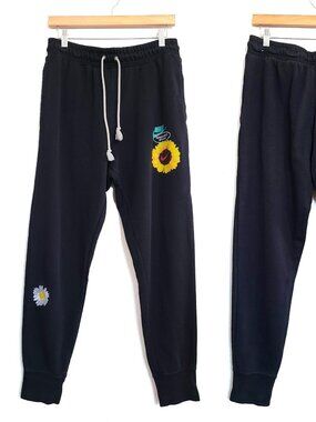 Nike Men's French Terry Lounge Pants Sz Medium Print Embroidery Flower